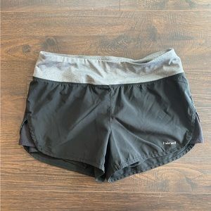 Black running shorts